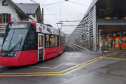 Tramlink am RBS-Bahnhof Worb