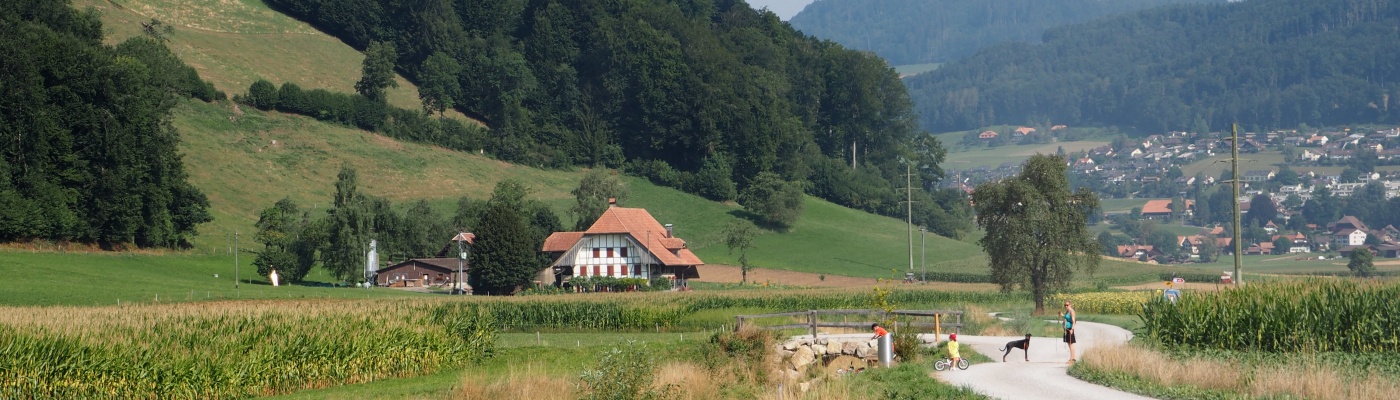 Worbletalwärts - Blick in das Worblental