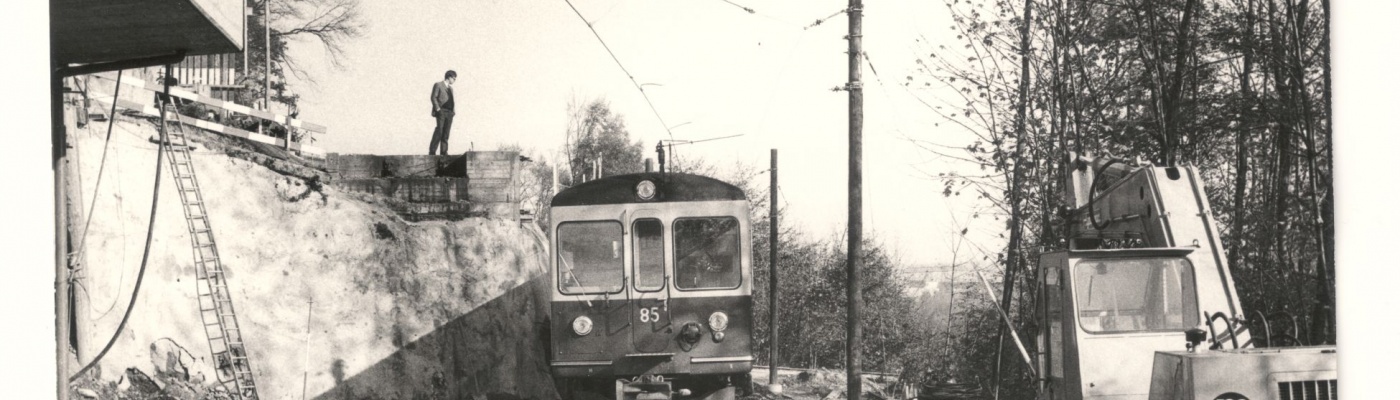 Bau der Doppelspur Worblaufen-Bern, 1970-1974