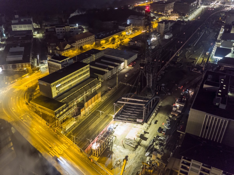 Baustelle Stauffacherbrücke (Bild: SBB)